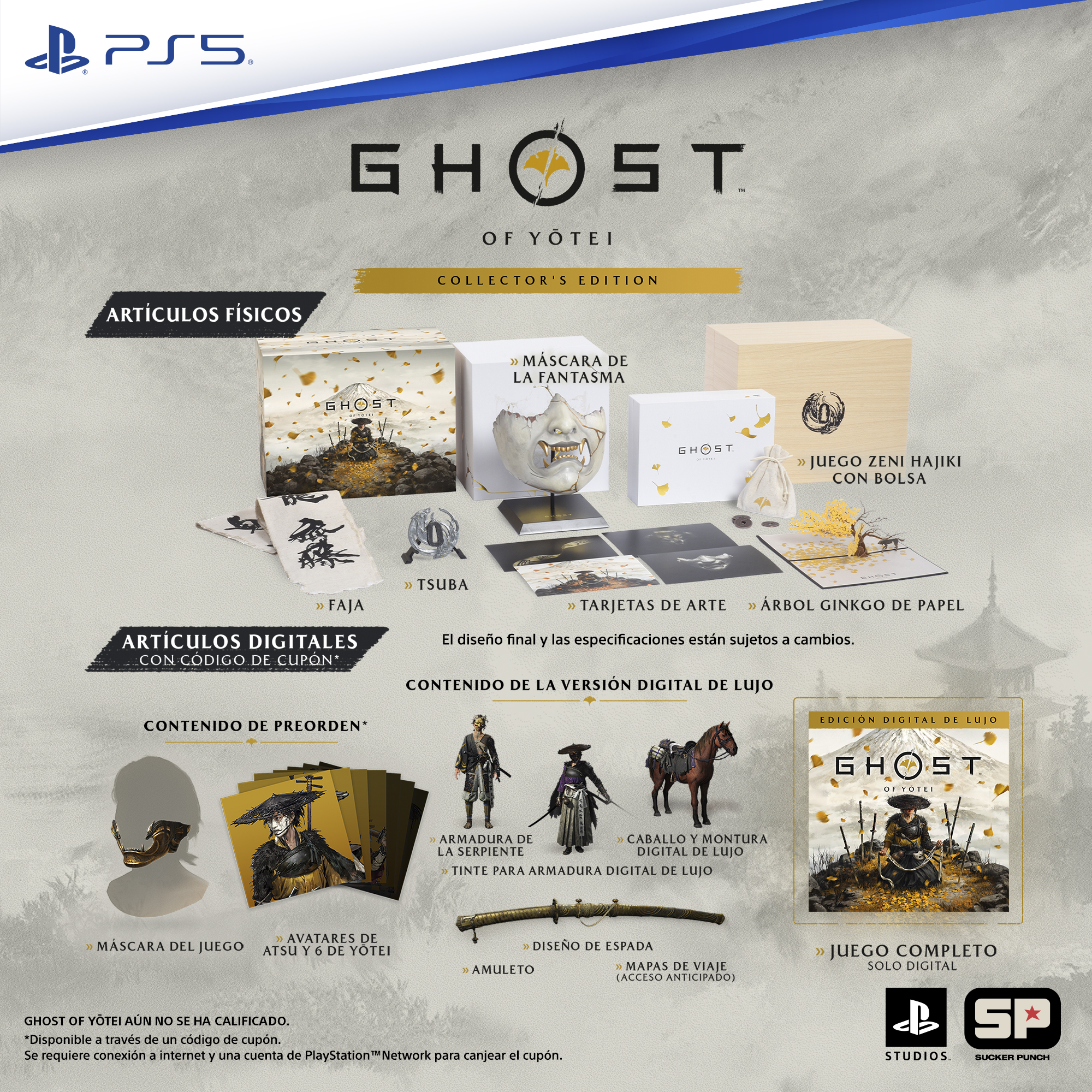 Preventa /Videojuego Ghost Of Yotei Collector's Edition para PS5 image number null