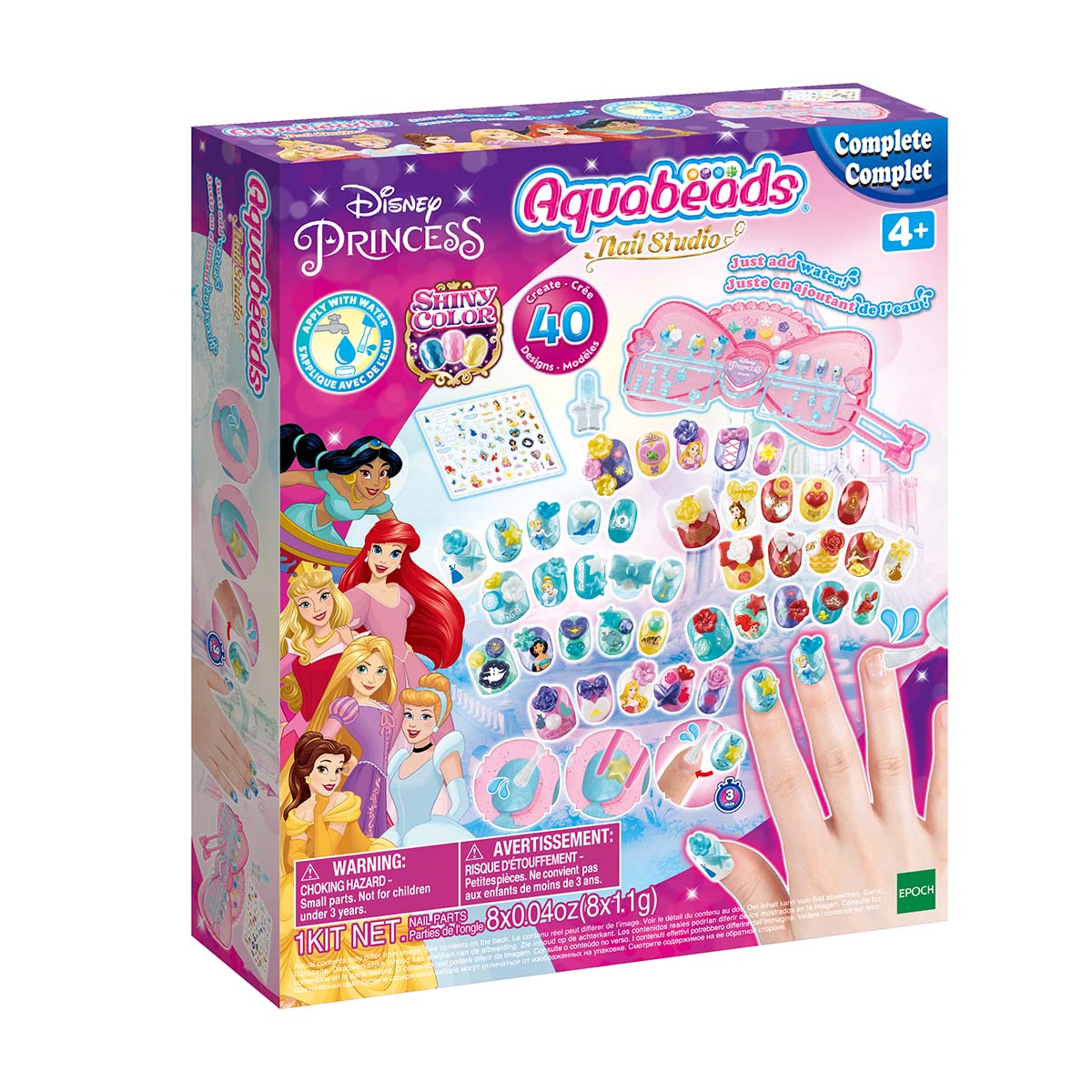 Set Estudio de U&ntilde;as Princesas Disney AQUABEADS image number null