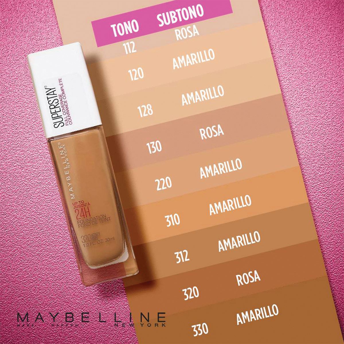 Base de Maquillaje Maybelline Super Stay 24H 312 Golden 30ml image number null