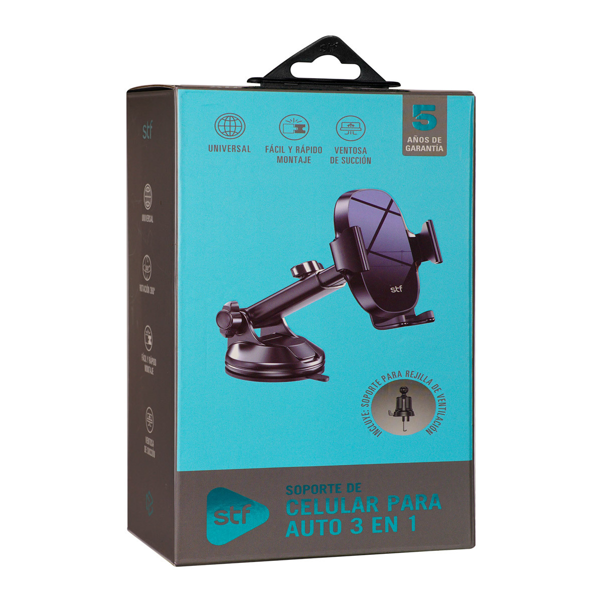 Soporte de Celular para Auto 3 en 1 image number null