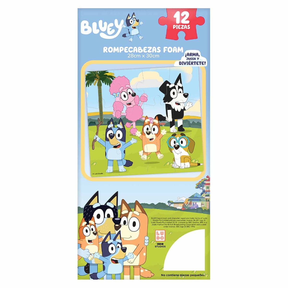 Rompecabezas 12 pzas Foam bluey Novelty image number null
