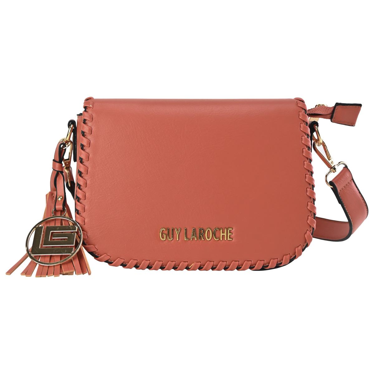 Bolsa Crossbody Guy Laroche Naranja para Mujer image number null
