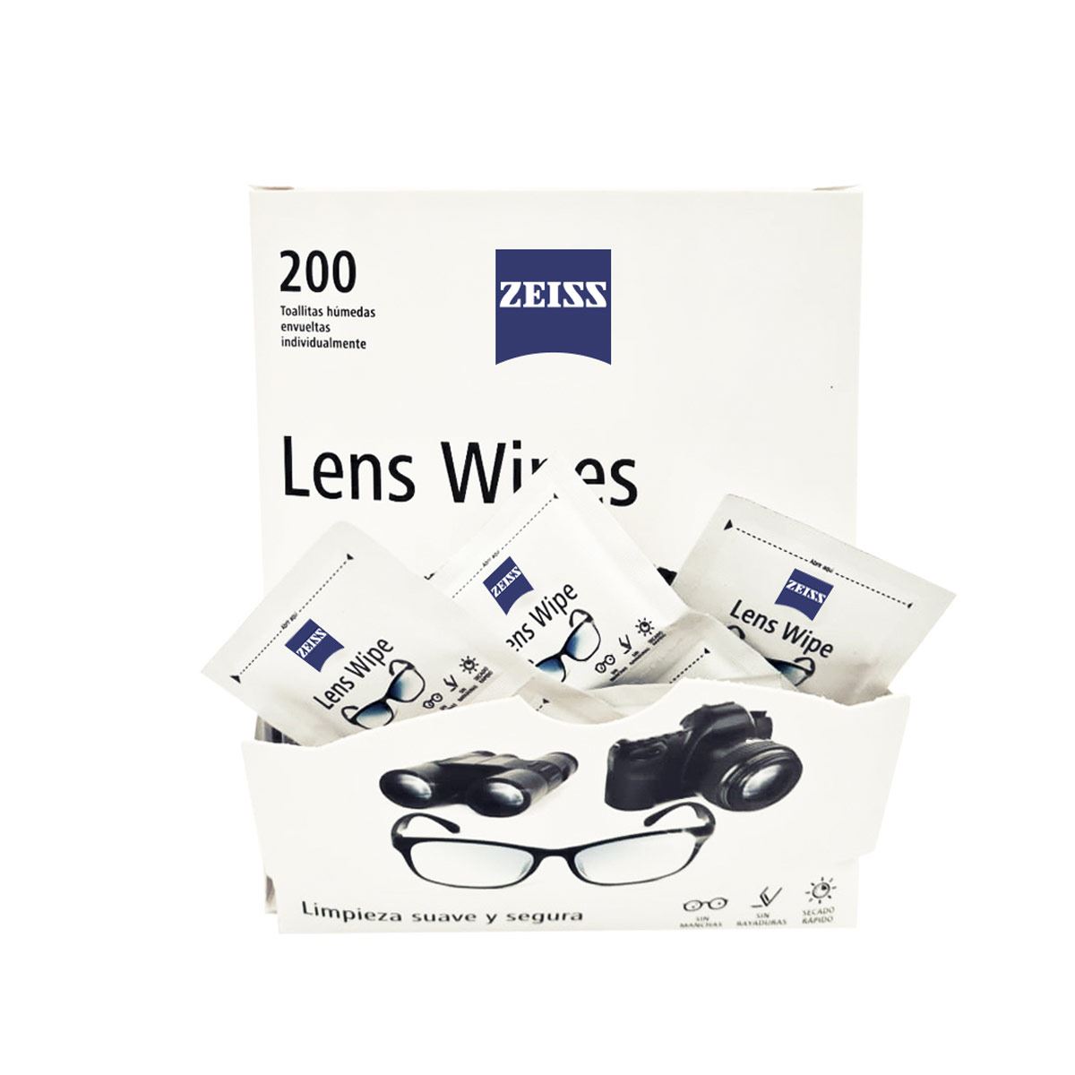Lens Wipes Toallitas para lentes 200 pzas image number null