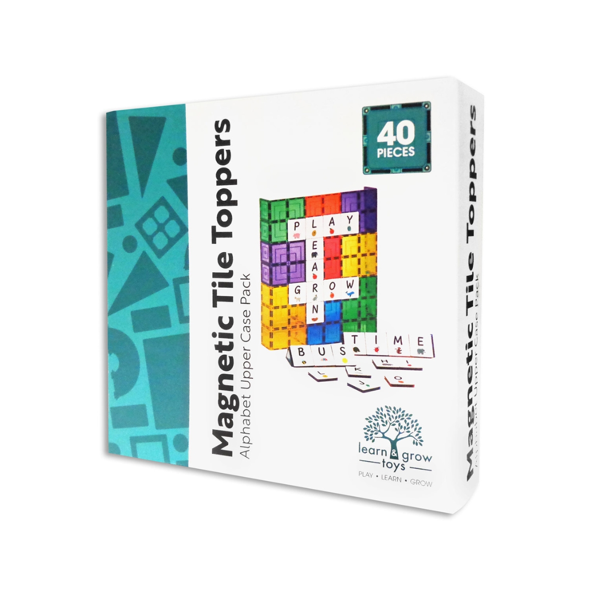 Set Mosaicos Magn&eacute;ticos Alfabeto en May&uacute;sculas 40 Piezas Learn & Grow Toys image number null