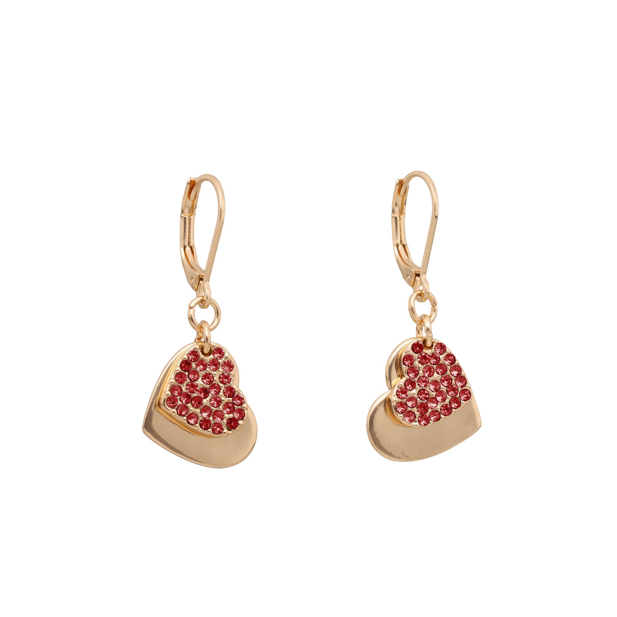 Aretes Corazón Colgante Dorado Nine West image number null
