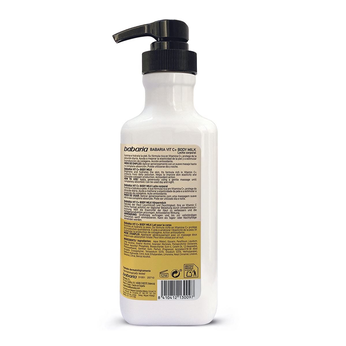 Crema Vitamina C Body Milk Babaria image number null