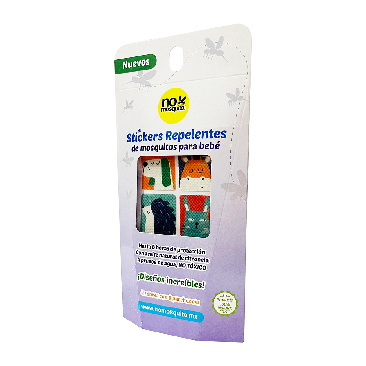 Pack Stickers Repelentes de Mosquitos No Mosquito image number null
