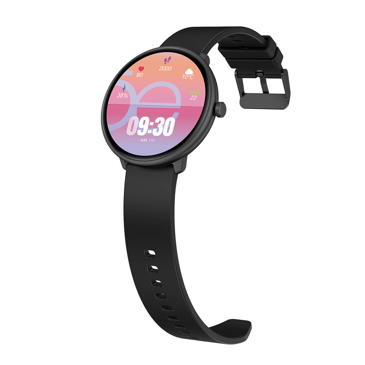 Smartwatch Cloe Series 3 silicón negro unisex image number null