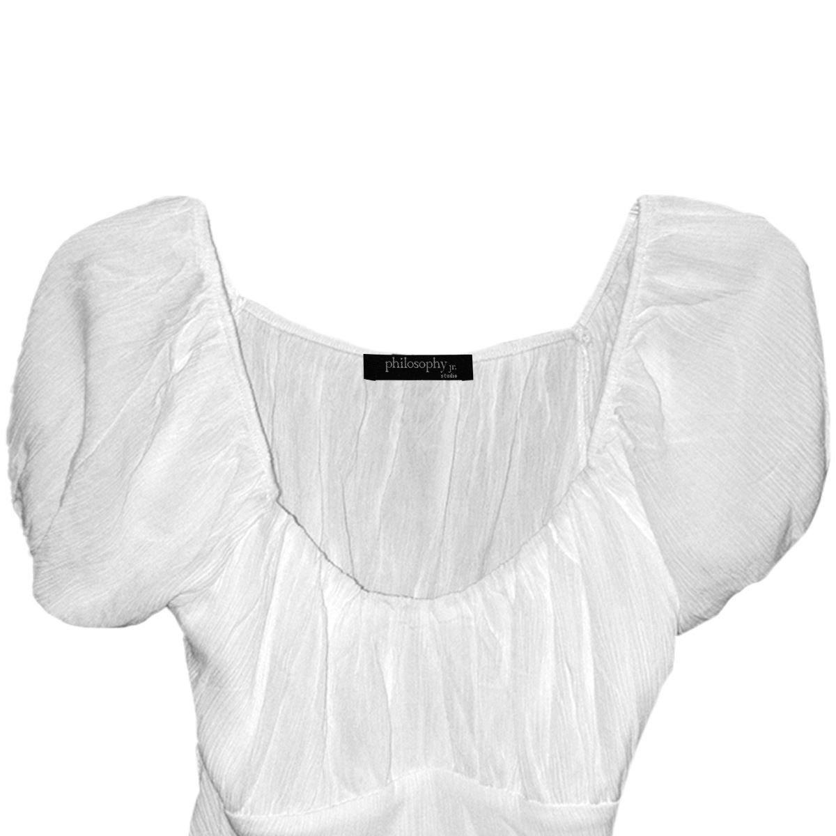 Blusa con cinta de amarre en espalda para mujer Philosophy talla chica image number null