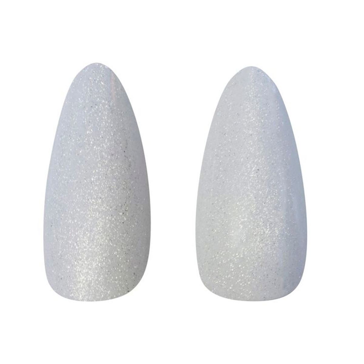 Kit U&ntilde;as Postizas Velvet Medium Almond Perla Cateye 24 piezas image number null