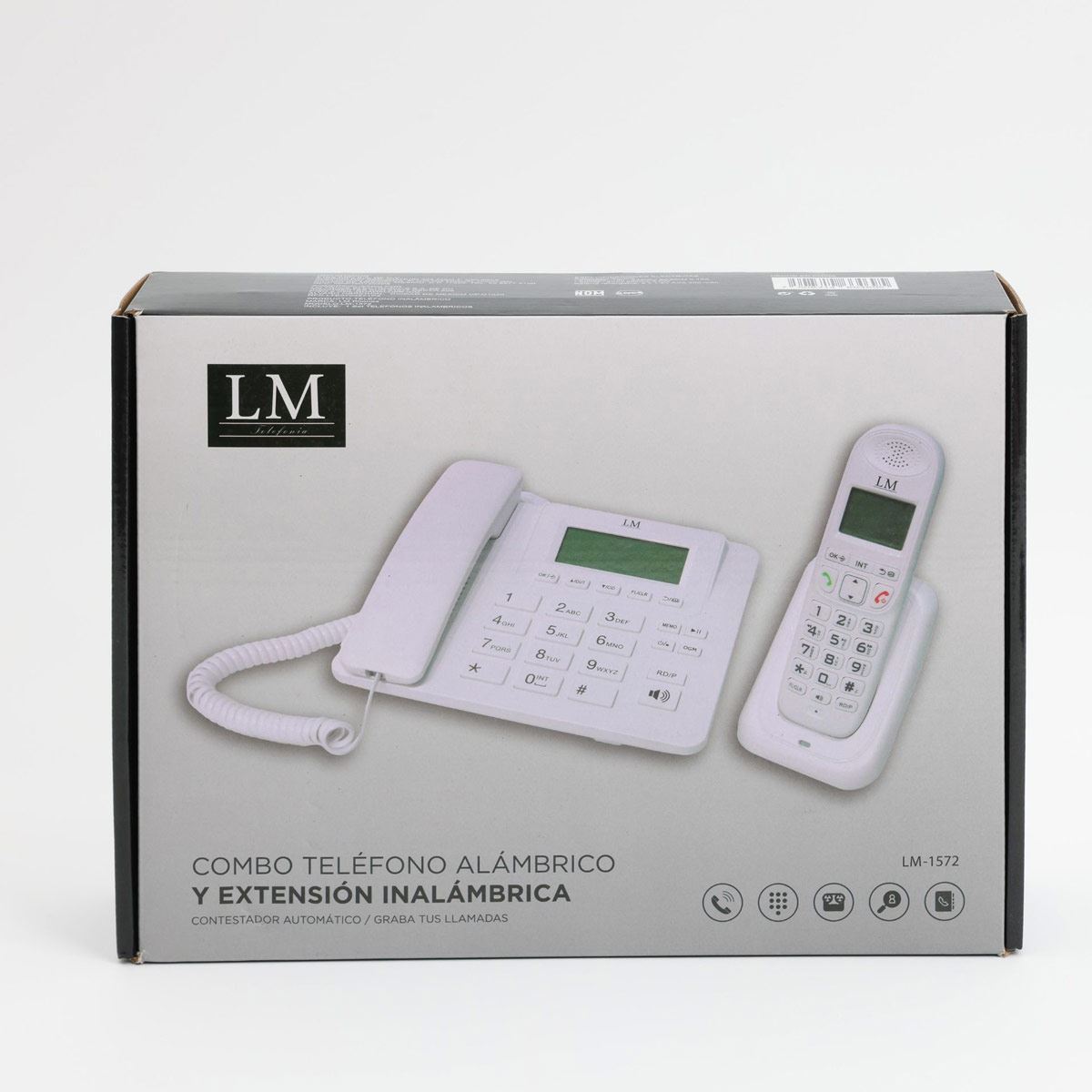 Tel&eacute;fono de Escritorio e Inal&aacute;mbrico LM-1572 image number null