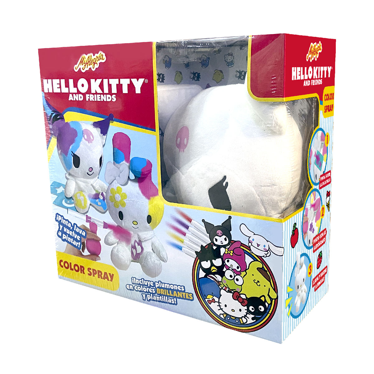 Set Peluche Color Spray kuromi Hello Kitty and Friends Mi Alegría image number null
