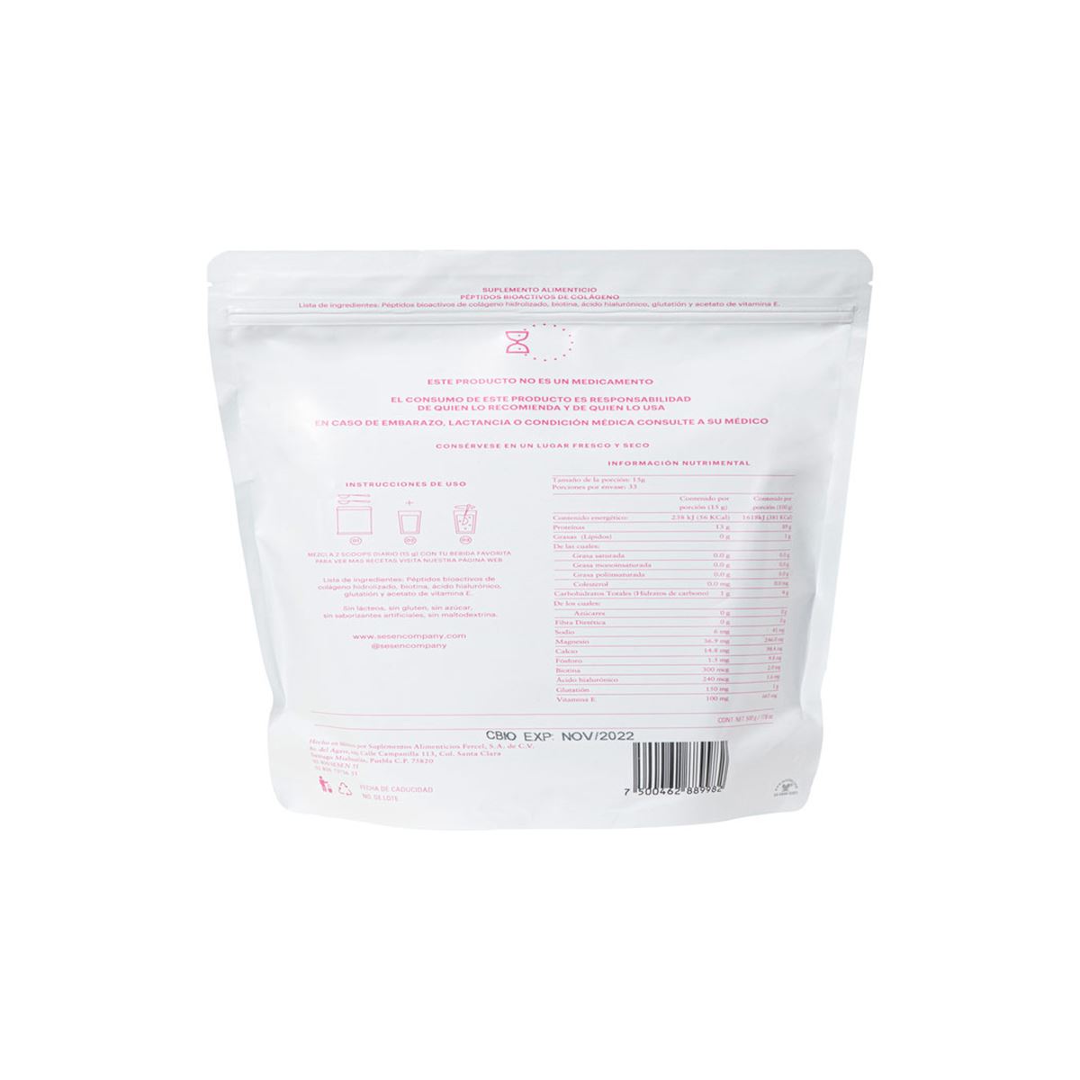 Sesen Pink Col&aacute;geno Hidrolizado 500g image number null