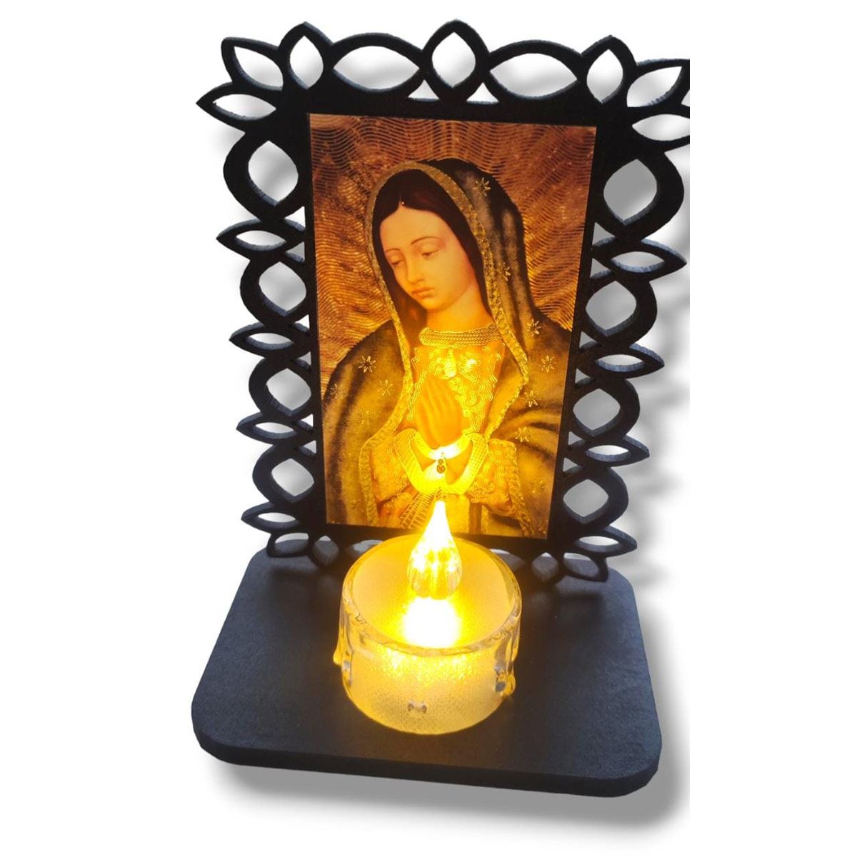 Retablo con vela Virgen image number null