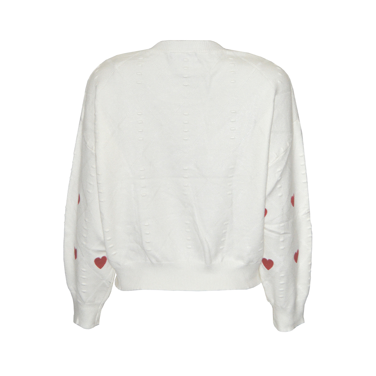 Su&eacute;ter Bordado con Corazones Philosophy Talla Mediana para Mujer image number null