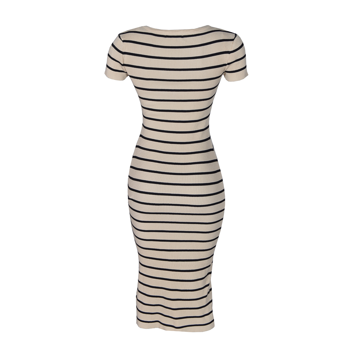 Vestido Largo con Estampado a Rayas Philosophy Talla Grande para Mujer image number null