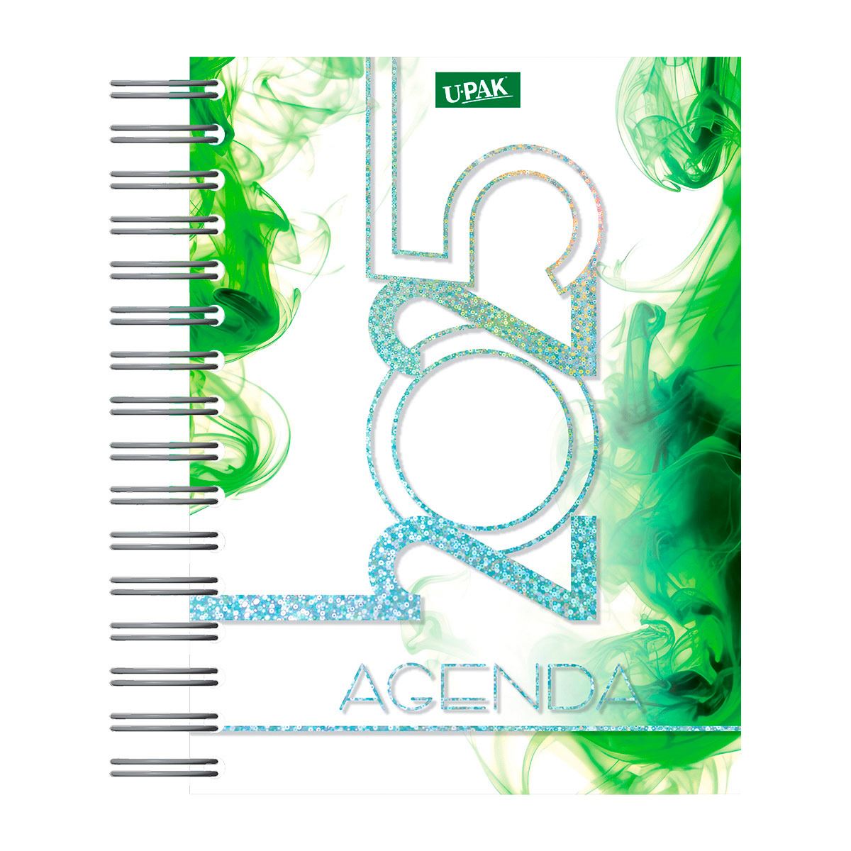Agenda Deluxe 2025 con Espiral Dise&ntilde;o Deseos Multicolor Upak image number null