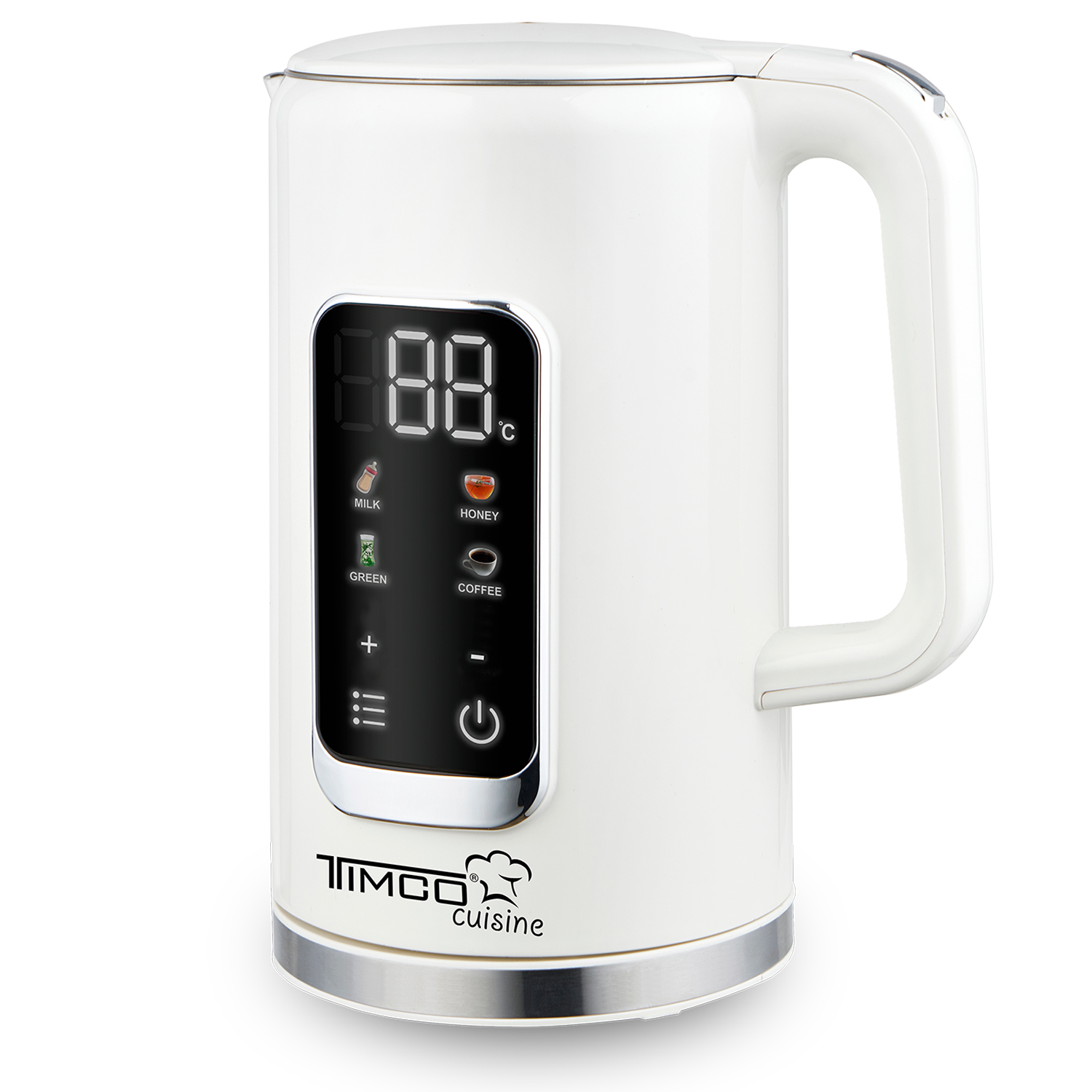 Tetera Eléctrica Blanca Pantalla Digital Timco image number null