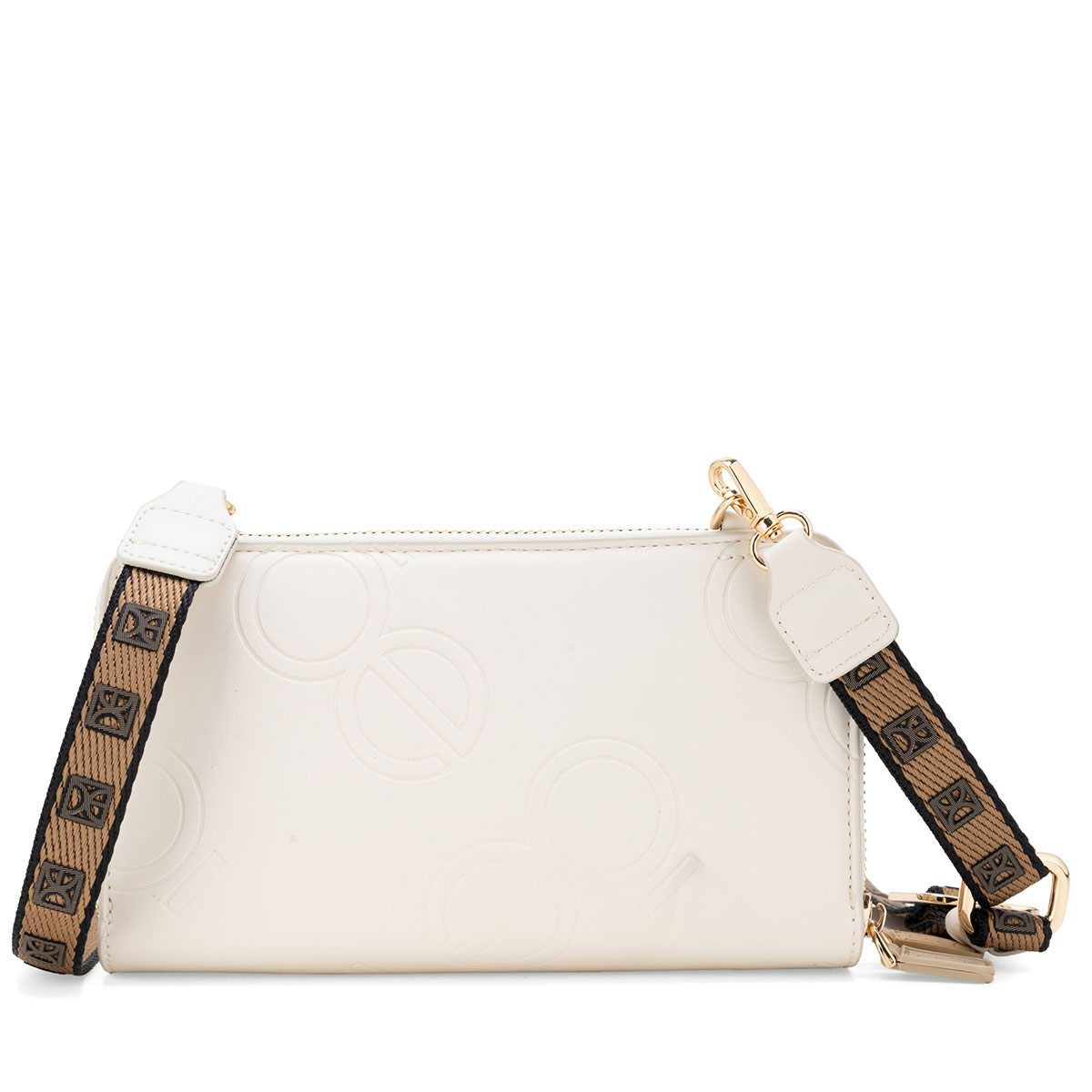 Billetera Cierre Doble Cloe Color Blanco para Mujer image number null