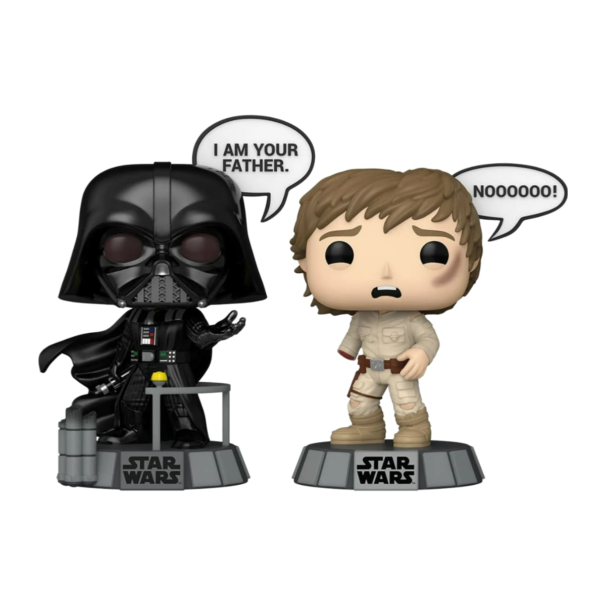 Funko Pop Sayings Star Wars Vader y Luke 2 Pack image number null