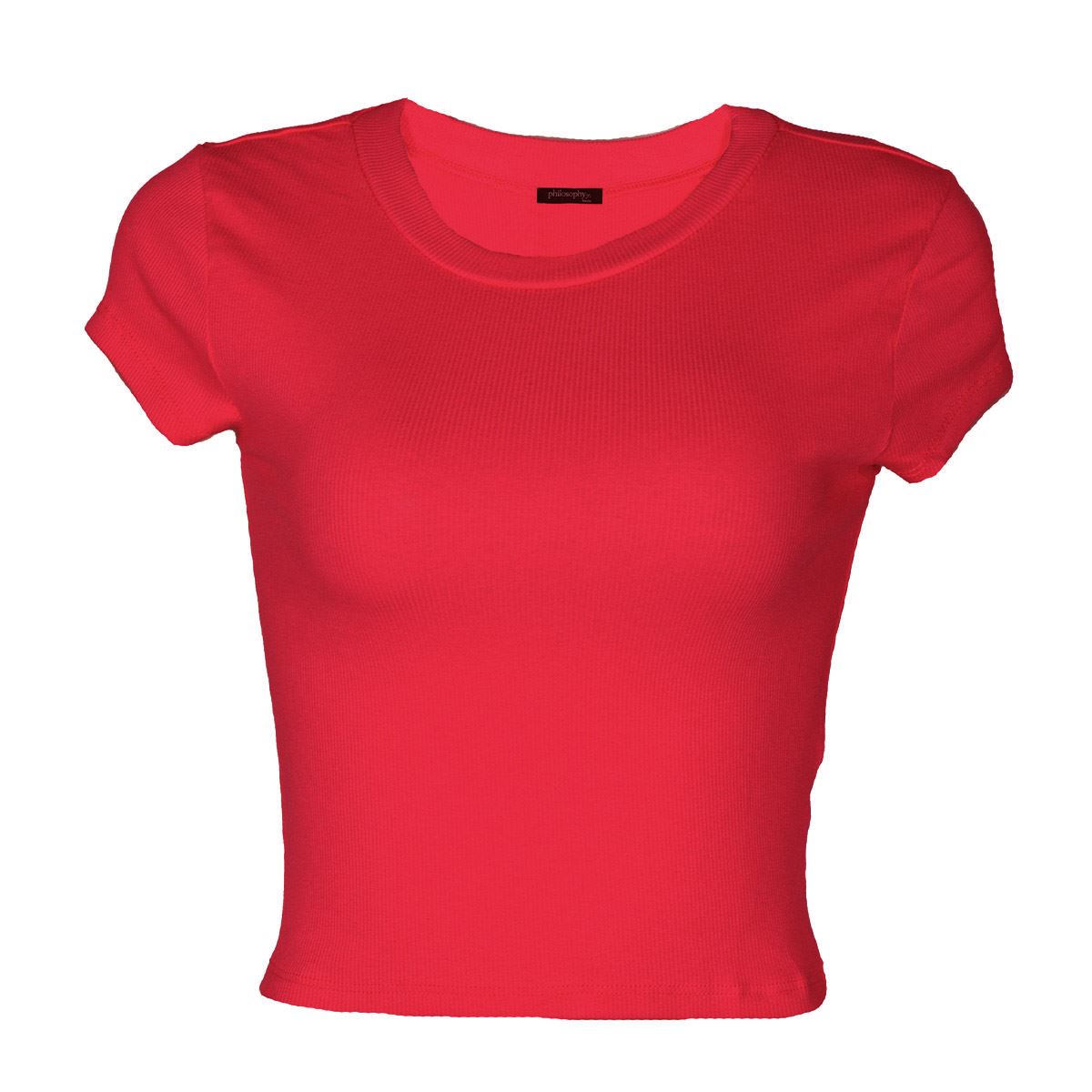 Blusa acanalada de licra para mujer Philosophy Jr Talla  Mediana image number null