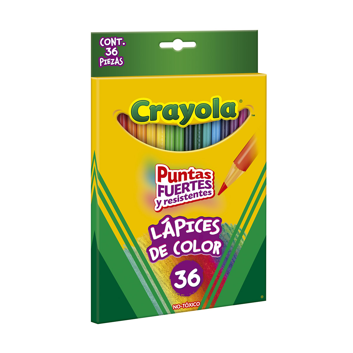 36 l&aacute;pices CRAYOLA de color con sacapuntas image number null