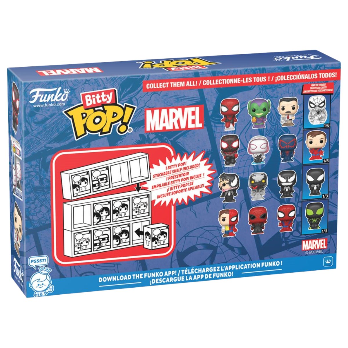 Funko Bitty Pop: Marvel Spider-Man - Parker Split 4 Pack image number null