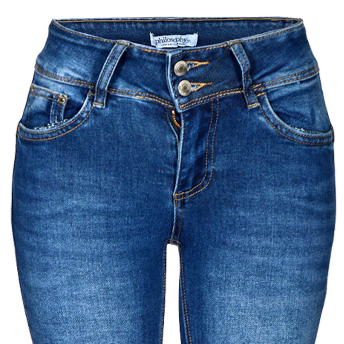 Jeans Skinny Tiro Alto Philosophy Talla 1 para Mujer image number null