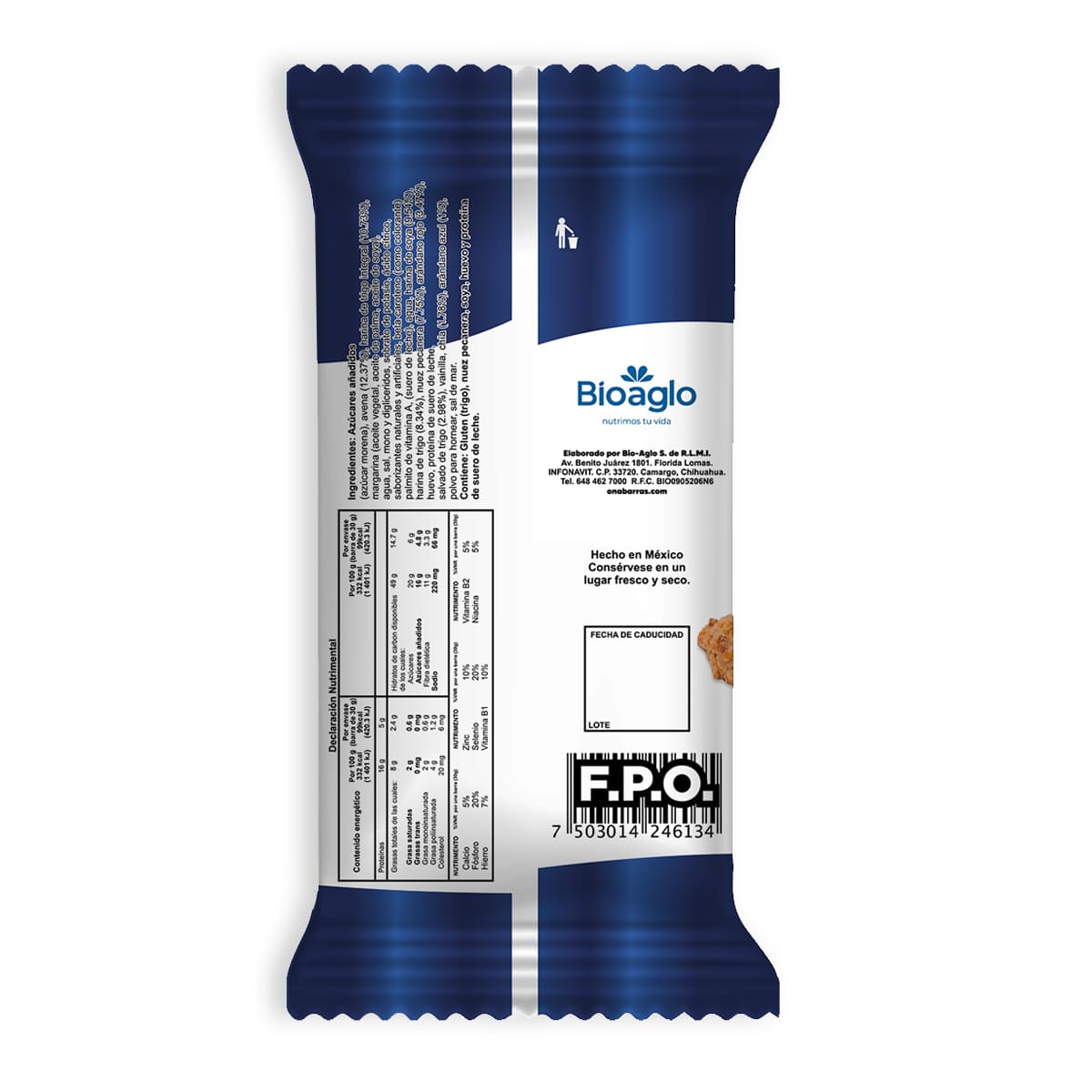 Barra De Cereales Arandano Azul Ona 30g image number null