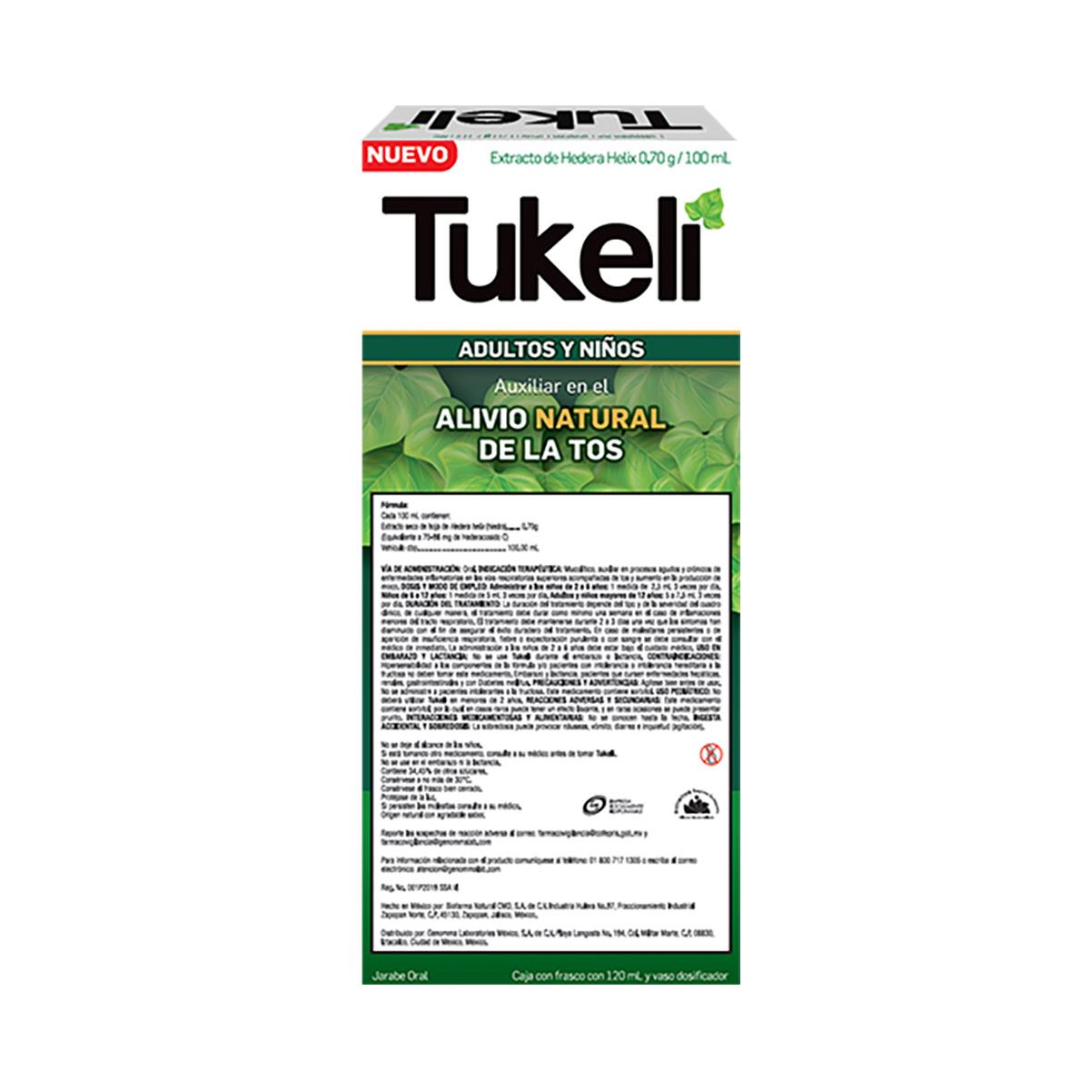 Tukeli Hedera Jarabe 120 ml image number null