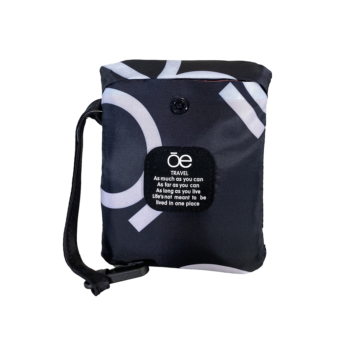 Bolsa Plegable reversible Mediana Negro-Logo OE image number null