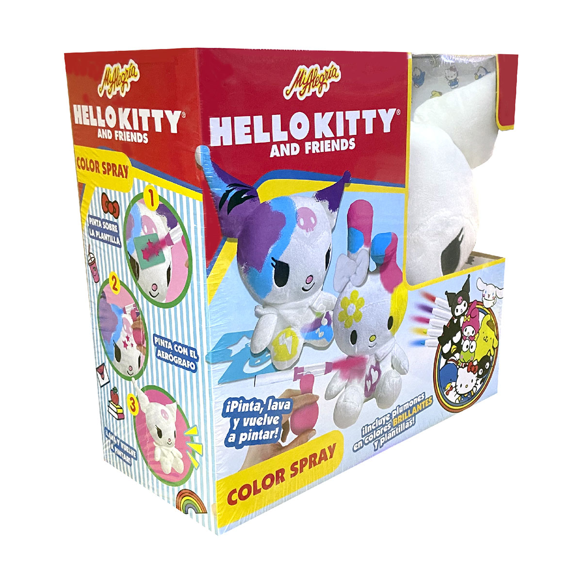 Set Peluche Color Spray kuromi Hello Kitty and Friends Mi Alegría image number null