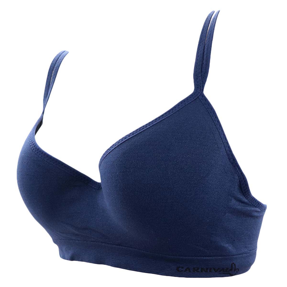 Brassiere Carnival Deportivo con varilla modelo 23780 talla 34B color marino dama image number null