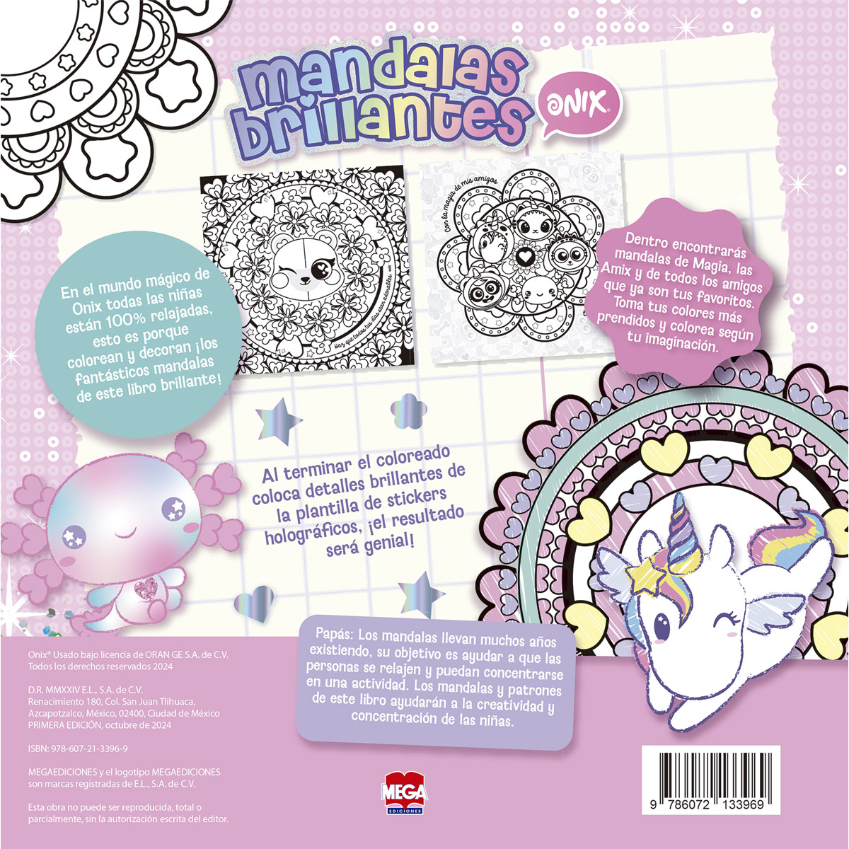 Mandalas brillantes Onix image number null