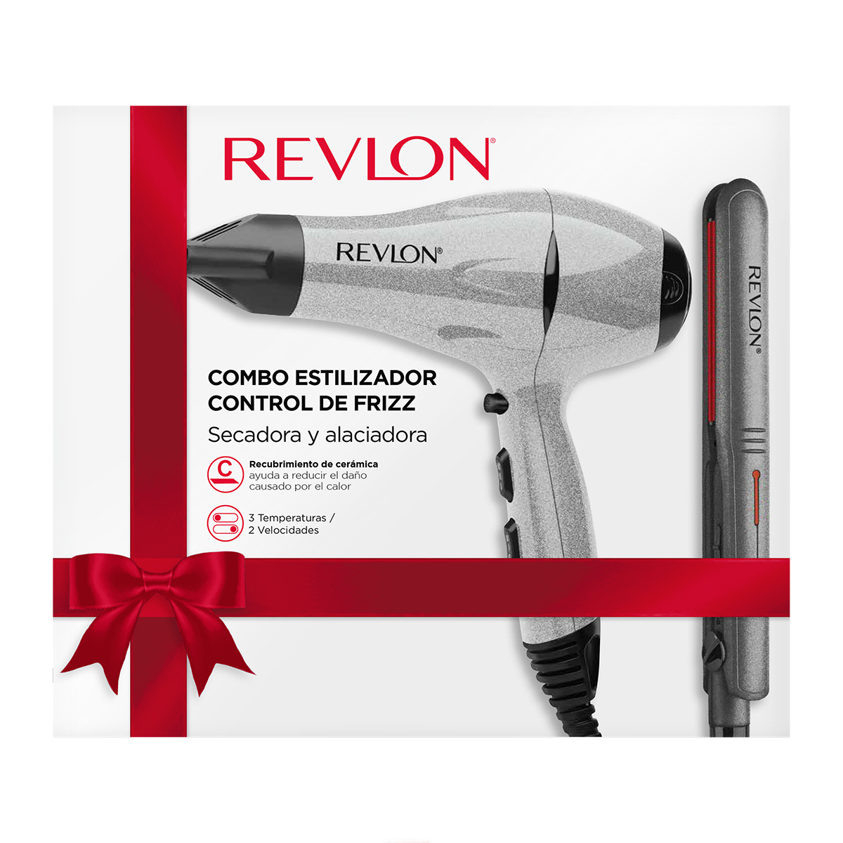 Combo Secadora Y Alaciadora Glitter Revlon image number null