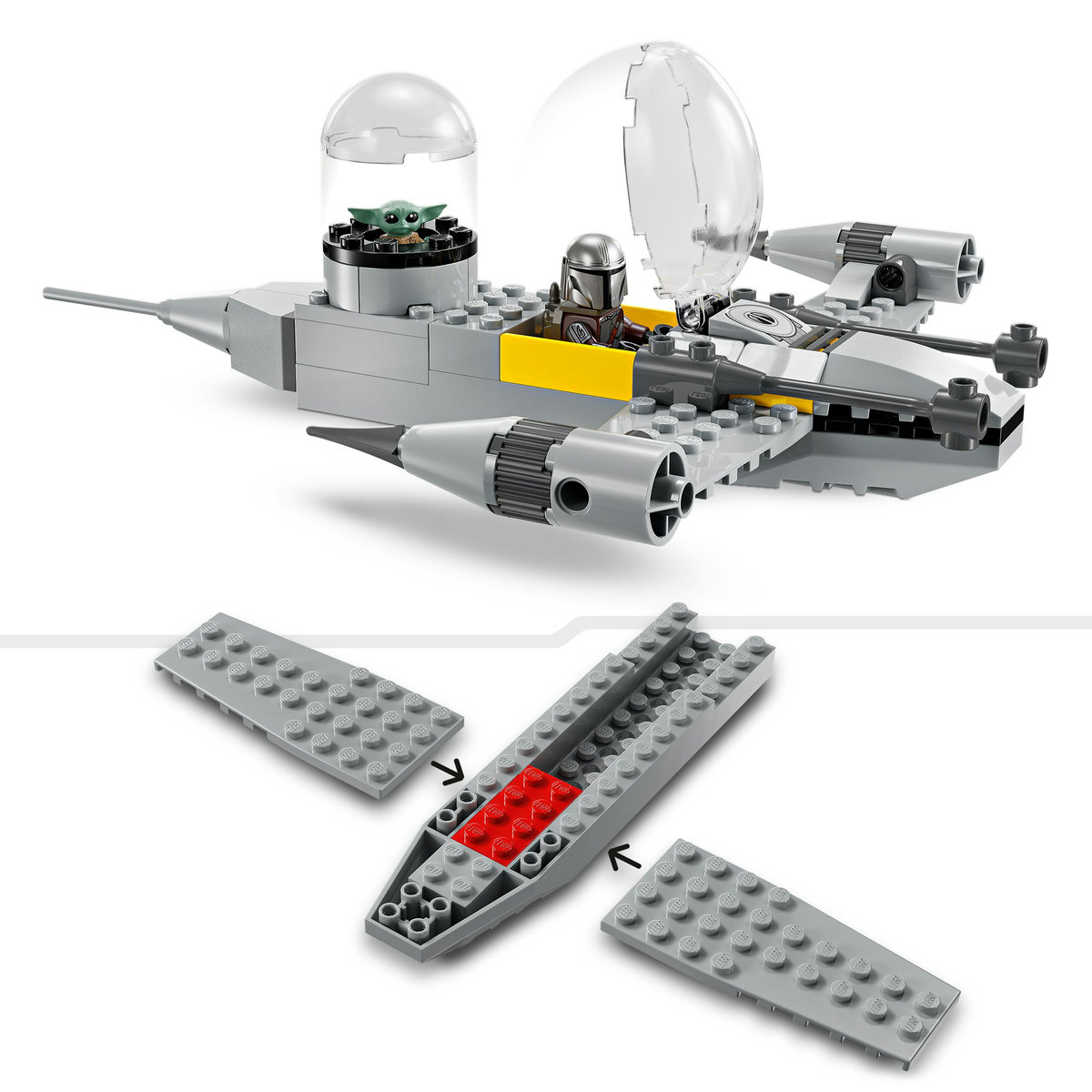 LEGO&reg; Caza Estelar N-1 de Mando y Grogu image number null