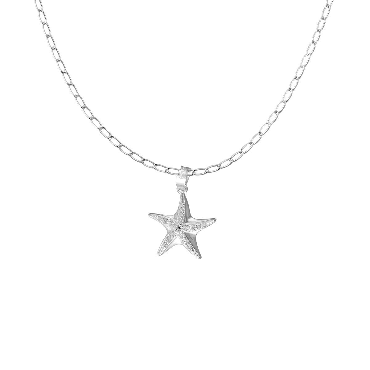 Collar con Estrella de Mar Plata .925 Unlimited By Oro Boleado image number null