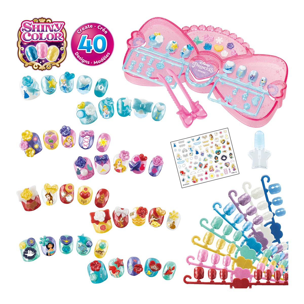 Set Estudio de U&ntilde;as Princesas Disney AQUABEADS image number null
