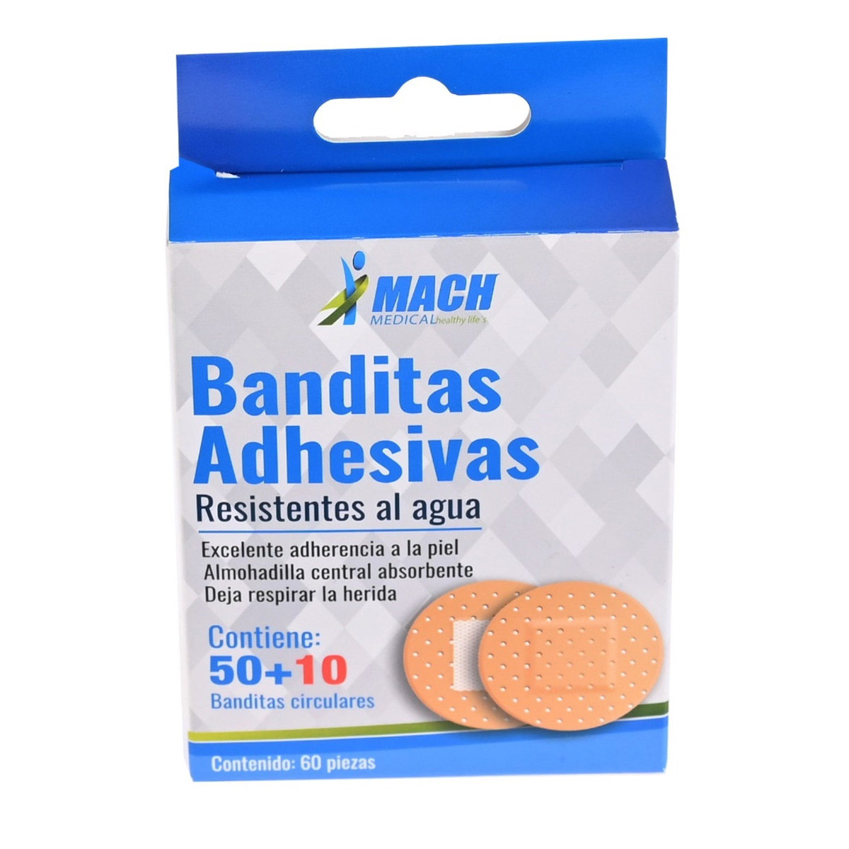 Banditas Adhesivas Circular 60Pz Machmedical image number null