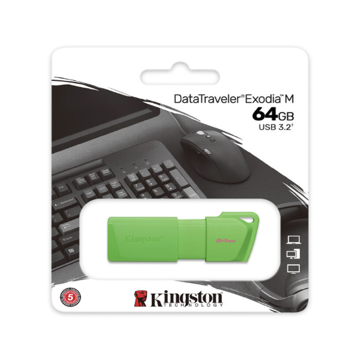 Memoria USB Kingston 3.2 Exodia Verde 64GB image number null