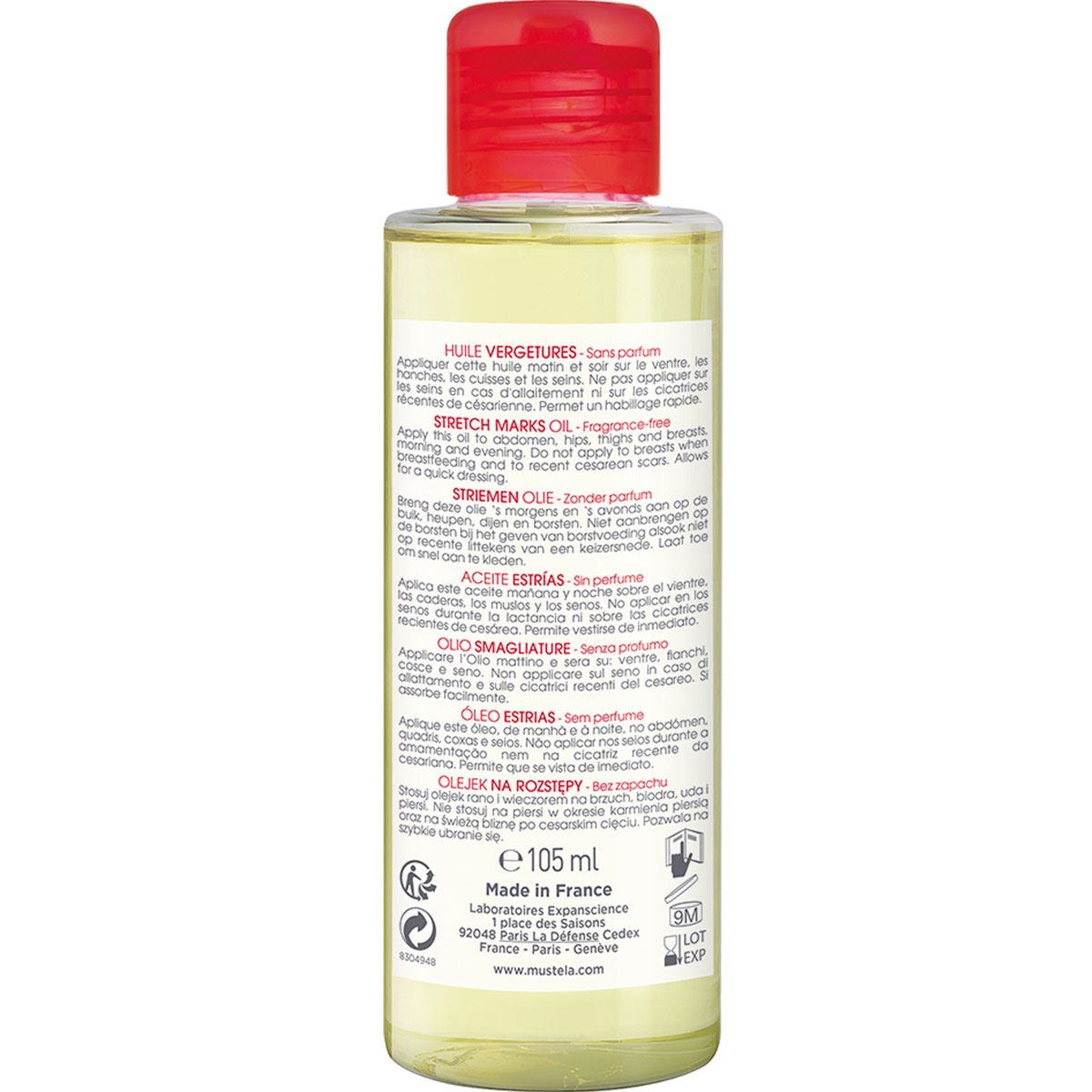 Mustela Aceite Prevención Estrías 105ml image number null
