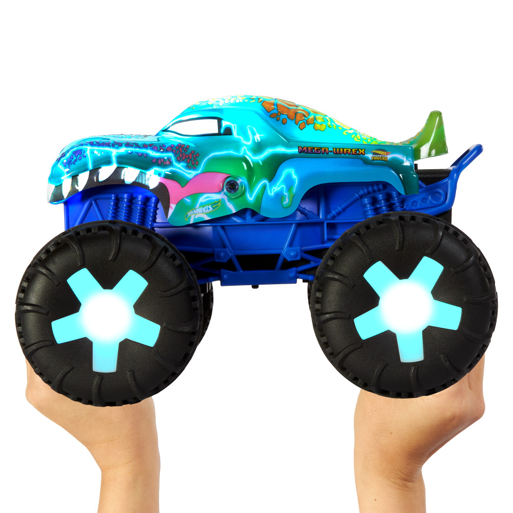 Vehículo de Control Remoto Mega Wrex con Luces y Sonidos Monster Trucks HOT WHEELS image number null