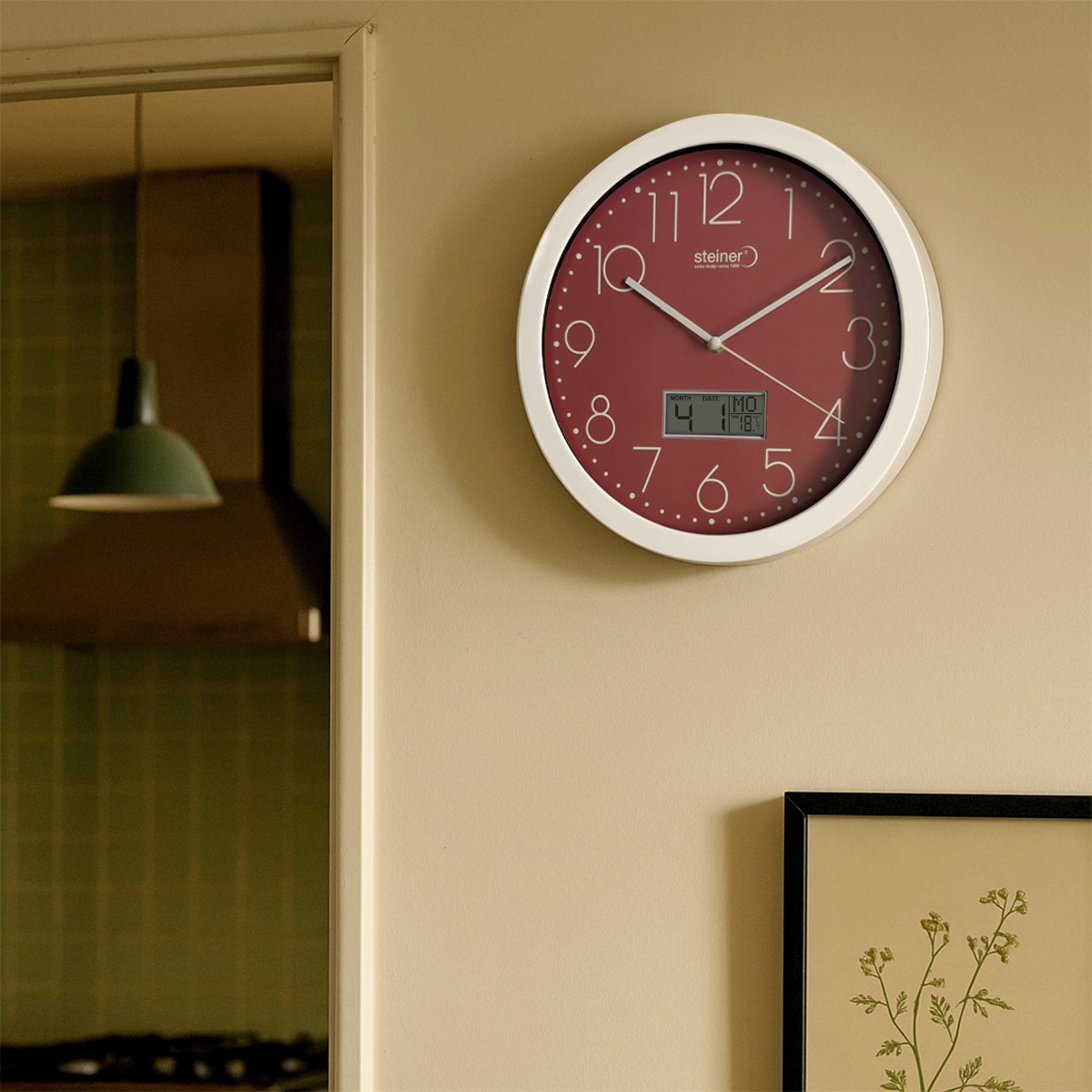 Reloj de Pared Steiner Color Rojo STWA25-7163RD image number null
