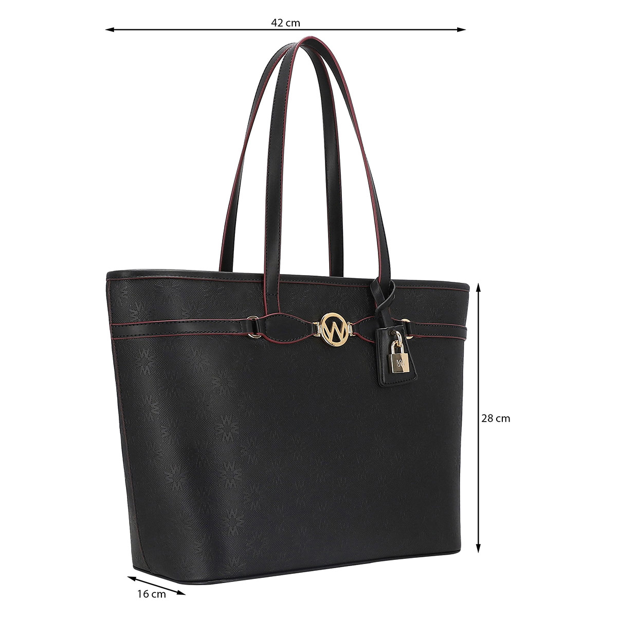 Bolsa Tote Westies Negro para Mujer image number null