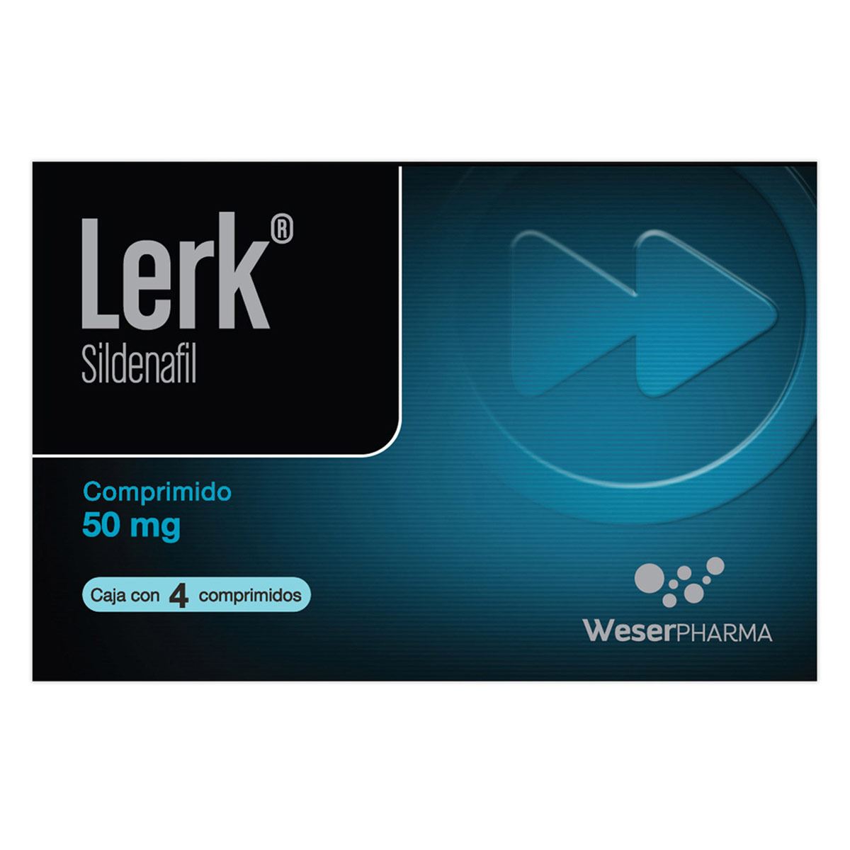 Lerk 50 Mg. Caja con 4 Compimidos. image number null