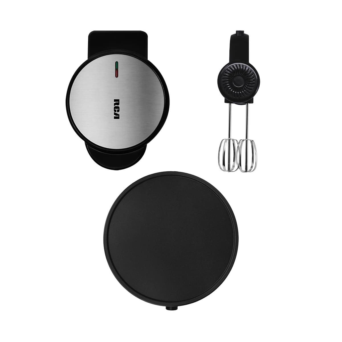 Combo Dulce (Crepera, Mini Waflera y Batidora) Negro RC-CD RCA image number null