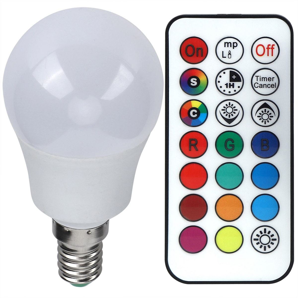 Foco LED Bytech con control remoto multicolor image number null