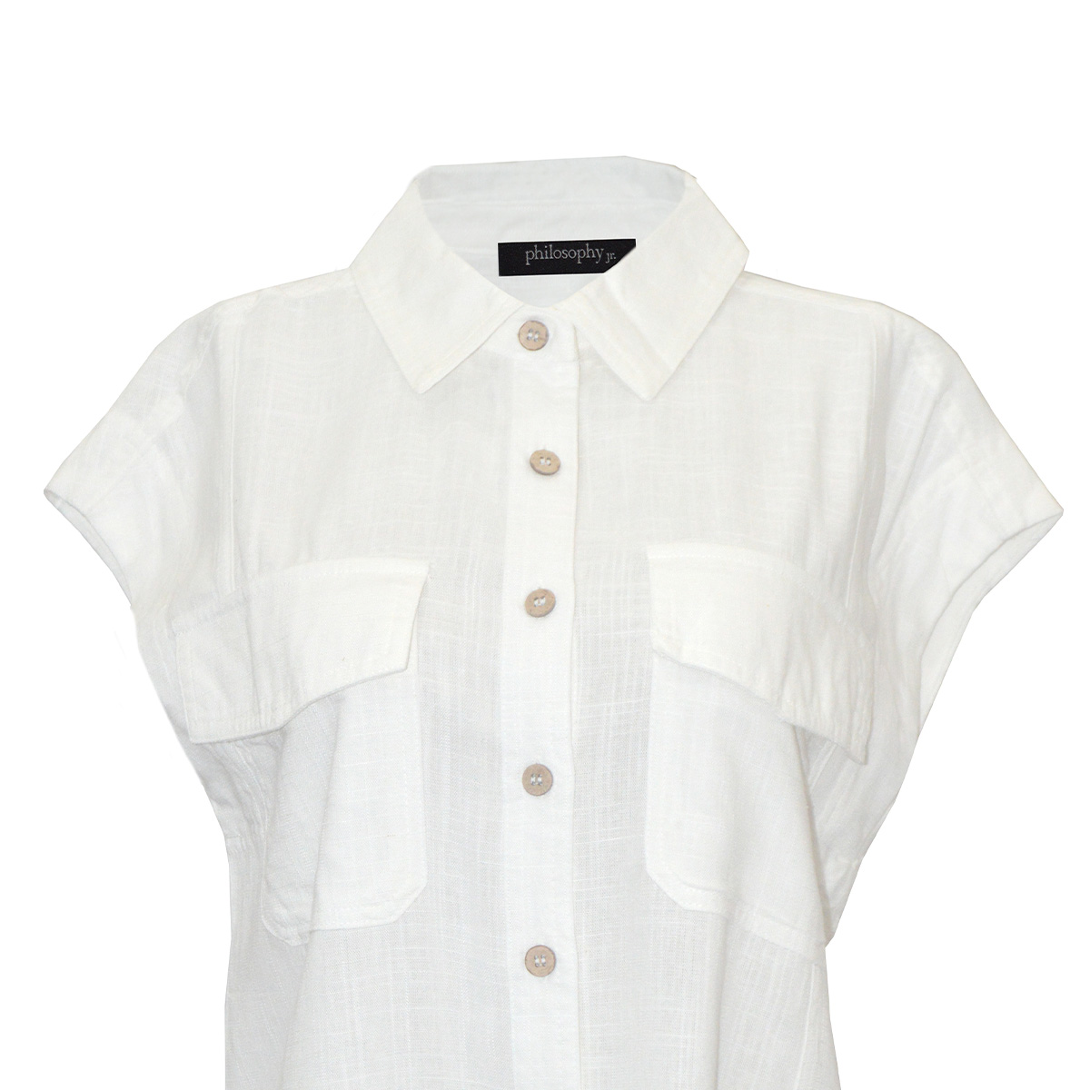 Blusa Lisa con Bolsillos Philosophy para Mujer image number null