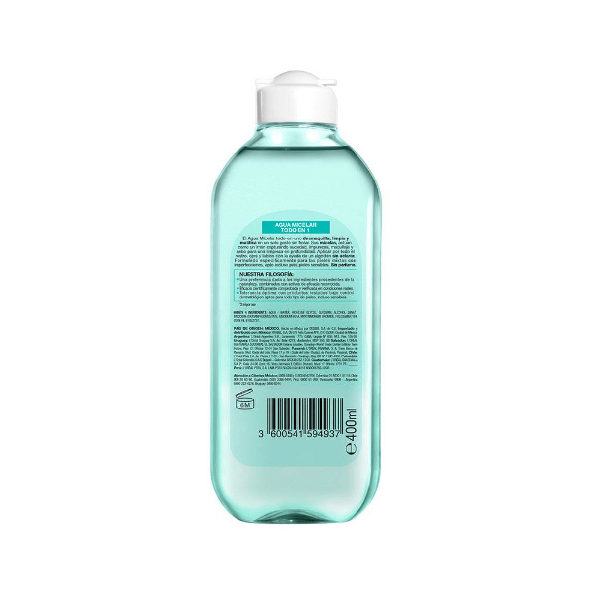 AGUA MICELAR PIEL MIXTA  400ML image number null