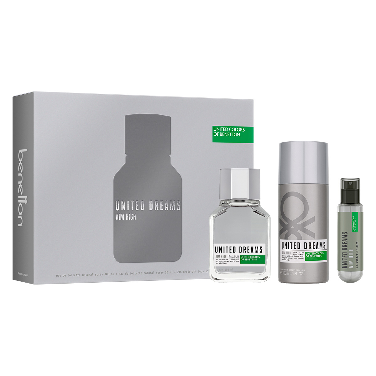 Fragancia Benetton United Dreams Aim High Set para Hombre image number null